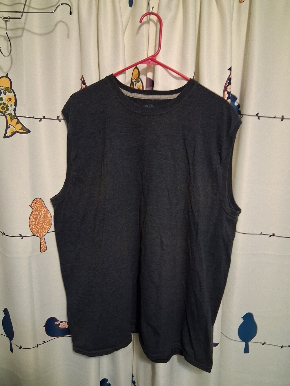 Fruit of the Loom Men's Sleeveless Muscle Tank - Charcoal Gray Size 2X